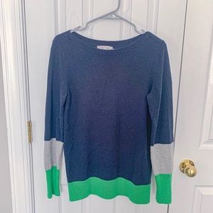 Gap Navy Colorblock Sweater Size M